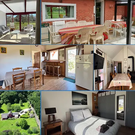 Tatil Evi Lumineuse Spacieuse Dans Impasse Au Calme A Proximite D'un Chateau Deux Verandas Grand Jardin Pour Velos, Pres Port En Bessin Et Bayeux, Proche Plages Du Debarquement