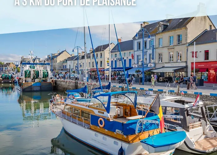 Lumineuse Spacieuse Dans Impasse Au Calme A Proximite D'un Chateau Deux Verandas Grand Jardin Pour Velos, Pres Port En Bessin Et Bayeux, Proche Plages Du Debarquement Semesterbostad *