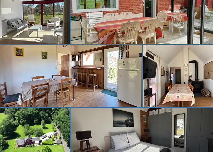 Semesterbostad Lumineuse Spacieuse Dans Impasse Au Calme A Proximite D'un Chateau Deux Verandas Grand Jardin Pour Velos, Pres Port En Bessin Et Bayeux, Proche Plages Du Debarquement